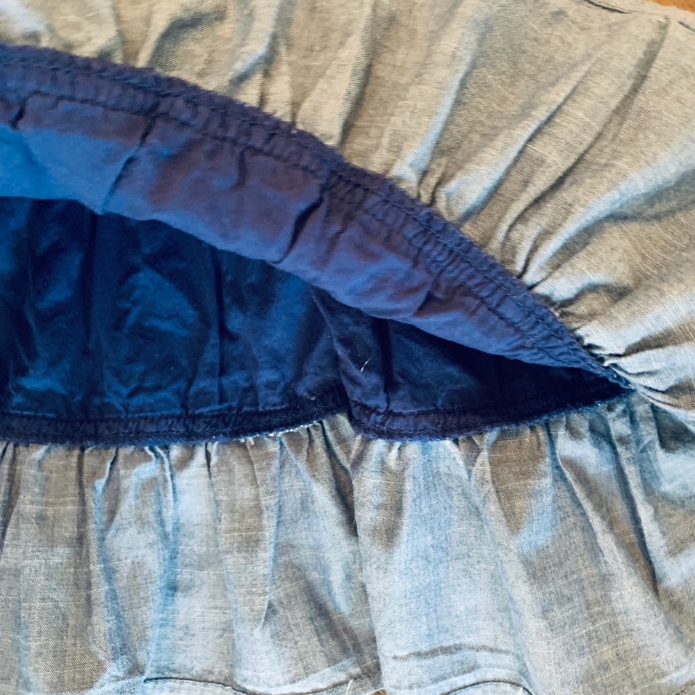 Summer Denim Colored Ruffled Dress - Picture 5 of 6